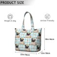 thumbnail image 5 of Sac de Week-End Imprimé Chien Drôle, Design Chiot Mignon pour Femmes, Sac Léger pour les Passionnés de Chiens, 5 of 5