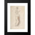 thumbnail image 2 of Eugène Delacroix 11x14 Black Modern Framed Museum Art Print Titled - Standing Woman in Moroccan Costume (ca. 1834), 2 of 5