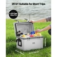 thumbnail image 2 of VEVOR Glacière Portable 26 QT Glacière Rigide Isolée Capacité 38 Canettes avec Poignées Sangle, 2 of 9