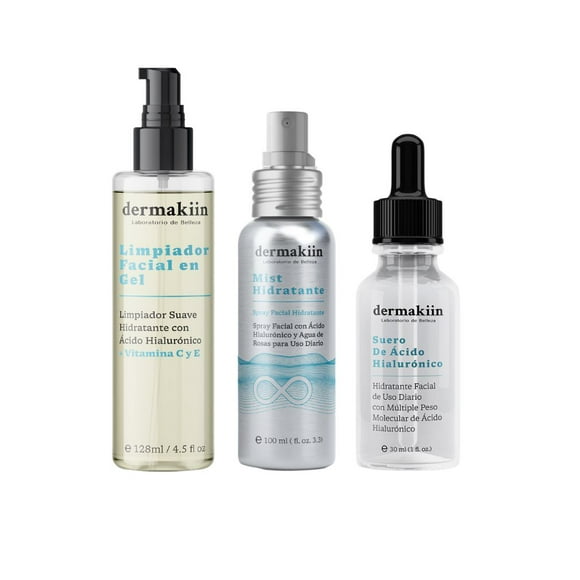 Tratamiento de Belleza Antiedad e Hidratación con Ácido Hialurónico Dermakiin Kit Antiedad Hidratación Facial con Ácido Hialurónico