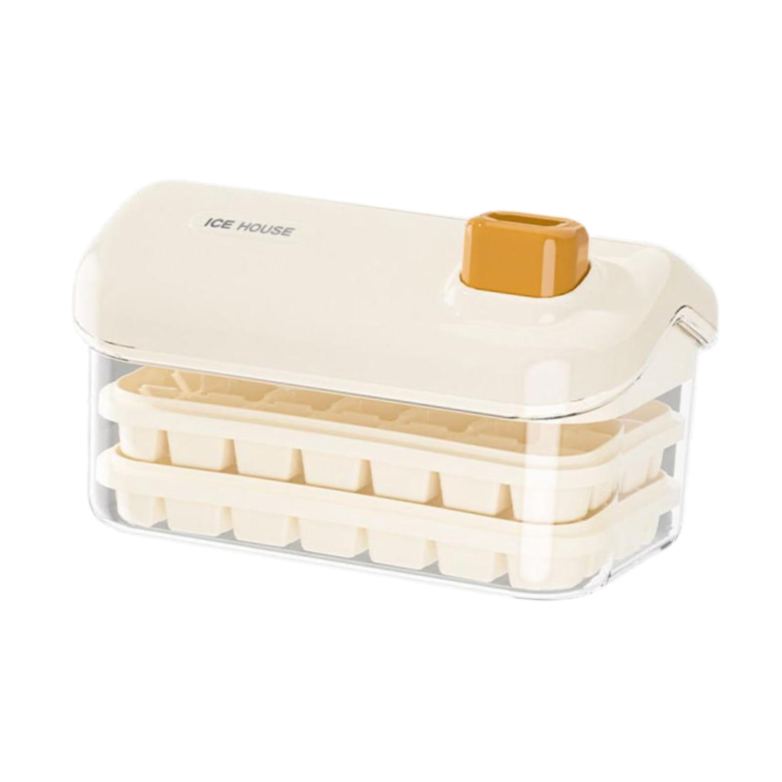 TISHITA Model Moulds Save Space Push Down Nonslip Ice Ball Maker Moulds Ice Box Container for Chocolate Freezer