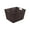 Brown, variant on Simplify Large Rattan Tote Storage Basket in Grey
