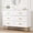 White, variant on 6 Drawer Modern Dresser with Gold Handles, Wooden Chest of Drawers with Deep Storage, Stylish Bedroom, Living Room, or Entryway Storage Cabinet