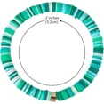thumbnail image 2 of Set de pulseras Heishi de 6 mm, discos de vinilo, arcilla, cuentas de amistad, pulseras apilables, cuerda elástica, estilo boho, ideales para la playa, vacaciones, fiestas, mujeres y niñas., 2 of 5