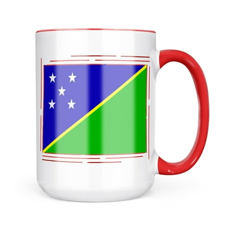 

Neonblond Solomon Islands Flag Mug gift for Coffee Tea lovers