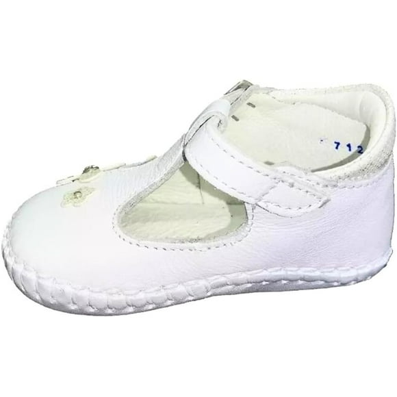 Zapatos para Bebe niña de Vestir para niña 12 18 y 24 Meses Casual con Flores Blanco (Blanco, Sistema Tallas Calzado JP, Niño (0-5 años), Medición, 10.5 cm)