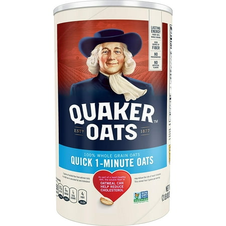 Quaker Quick 1-Minute Oats -- 42 oz Pack of 4