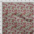 thumbnail image 3 of oneOone Organic Cotton Voile Fabric Laceleaf Leaves Sashiko Print Fabric BTY 42 Inch Wide, 3 of 4