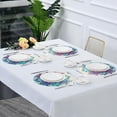 thumbnail image 7 of Coolnut 4PC Place Mats Beautiful Mandala Flower Round Placemat Heat-Resistant Placemats Dining Table Mat Circle Shape 15.4" for Kitchen/Dinner/Party/Restaurant Home Decor Gifts, 7 of 7