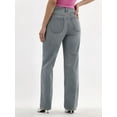 thumbnail image 3 of No Boundaries High-Rise Straight Leg Jeans, 30" Inseam, Women’s, 3 of 5