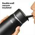 thumbnail image 4 of OXO Strive 24 oz. Insulated Wide Mouth Water Bottle with Straw Lid - Onyx, 4 of 8