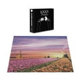 thumbnail image 5 of Ambesonne Nature Jigsaw Puzzle, Scenic Tulip Fields, Heirloom-Quality Fun Activity for Family Durable Cardboard, 1000 pcs, Orange Pink Purple, 5 of 5