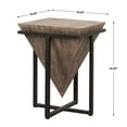 thumbnail image 6 of Uttermost Bertrand Iron and Wood Accent End Table in Gray Wash and Aged Black, 6 of 7