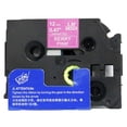 thumbnail image 2 of LM Tapes replacement for Brother PT-D210 1/2" (12mm 0.47 Laminated) White on Berry Pink Compatible TZe P-touch Tape for use in Ptouch PTD210 Label Printer with FREE Tape Guide Included, 2 of 2