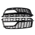 thumbnail image 4 of NS 2x Front Bumper Fog Light Honeycomb Grille Cover Fit Audi A5 S-Line S5 2013-2017, 4 of 9