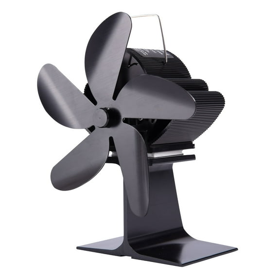 JLFNYA Portable FanStove Fan Wood Stove Fans Fireplace Fan Heat Powered Fan With 5Blade