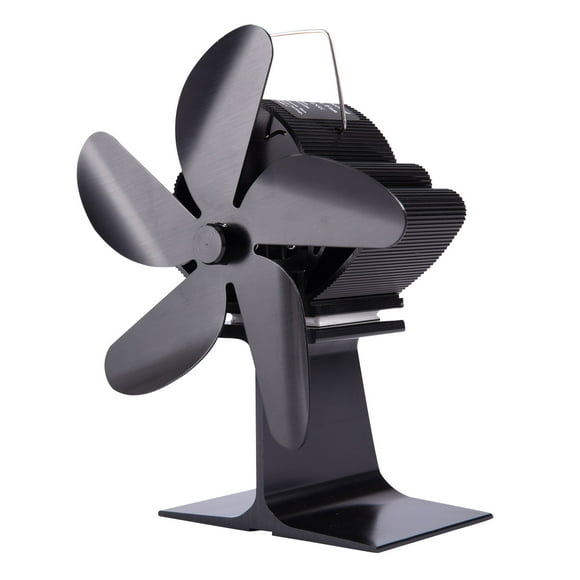 Teissuly Stove Fan Fans Fireplace Wood Stove Fan With 5Blade