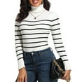 thumbnail image 3 of PrettyGuide Women's Ribbed Turtleneck Long Sleeve Sweater, 3 of 8