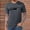 Gray, variant on Fnnxeal Men's 2XL Dark Blue T-Shirt - Stretchy Crew Neck with Chest Pocket, Polyester Blend, Casual Everyday Wear