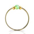 thumbnail image 2 of Thin 14k Gold Filled Tiny Nose Ring Hoop - 2 mm Green Opal piercing Nose Hoop - 24 gauge very Thin Nose Hoop Tiny Piercings Nose Rings hoop - Opal nos, 2 of 4
