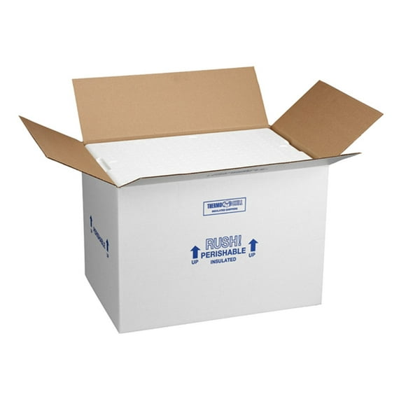 Polar Tech Carton Isolé Thermo Chill 266C avec Expéditeur en Mousse, Grand, Longueur 19 Pouces x Largeur 12 Pouces x Profondeur 16 Pouces