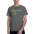thumbnail image 1 of Accept Understand Love Neurodiversity Infinity Autism Men's Basic Short Sleeve T-Shirt Deep Heather X-Large, 1 of 5