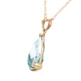 thumbnail image 2 of Galaxy Gold 14K Yellow Gold 6.54 Carat Natural Briolette Checkerboard Cut Blue Topaz and Diamonds Necklace - December Birthstone - Communication & Serenity - 16" to 24" - Fine Jewelry for Women, 2 of 2