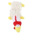 thumbnail image 4 of Juguete de peluche para mascotas, gatos y perros pequeños con forma de animal lindo y dispositivo de sonido para morder los molares. Pollo blanco., 4 of 11