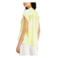 thumbnail image 2 of ALFANI Womens Yellow Acid Wash Tunic Top S, 2 of 4