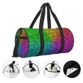 thumbnail image 5 of KLL Colorful Glitter Duffle Bag For Men Women Sport Gym Fitness Tote Travel Training Workout Basketball Football Weekender, 5 of 8