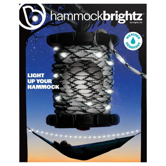 Brightz HammockBrightz LED Hammock Lights – 18ft Paracord Rope, Battery Powered