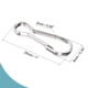 thumbnail image 2 of Ganchos de Resorte Uxcell Ganchos de Clip de Resorte 25x9x2mm Hierro Electrochapado Tono Plateado 100Paquete, 2 of 5
