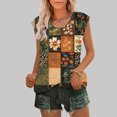 thumbnail image 2 of GERsome Women's Cap Sleeve Tank Tops U Neck Spring Summer T-Shirt Casual Workout Floral Tee Shirts Beach Vacation S-3XL, 2 of 5