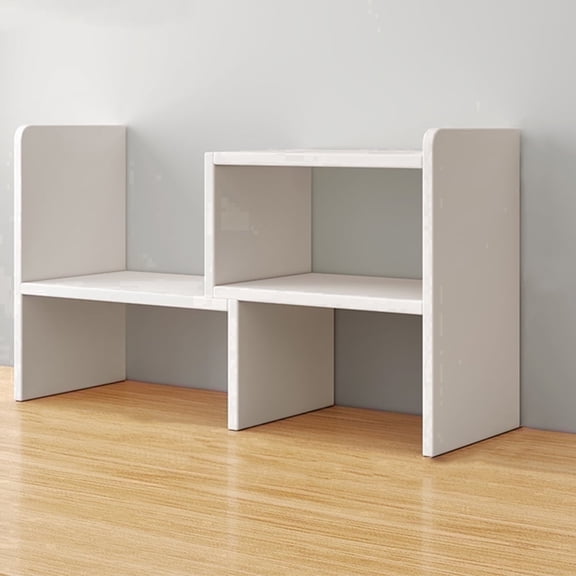Desk Shelf Organizer, Office Storage Rack for Desktop, Ideal Birthday Gift and Home Decor, White