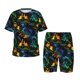 thumbnail image 1 of Balery Retro Truck Conjunto de Pijama Infantil de Manga Corta con Estampado – Ropa de Dormir de Algodón Suave-4X-Large, 1 of 6