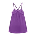 thumbnail image 5 of KHONTS Women's Spaghetti Strap Lace Cami Tops Loose Sleeveless Summer Flowy Tank Tops Lightweight Stylish Tops Purple XXXL, 5 of 5