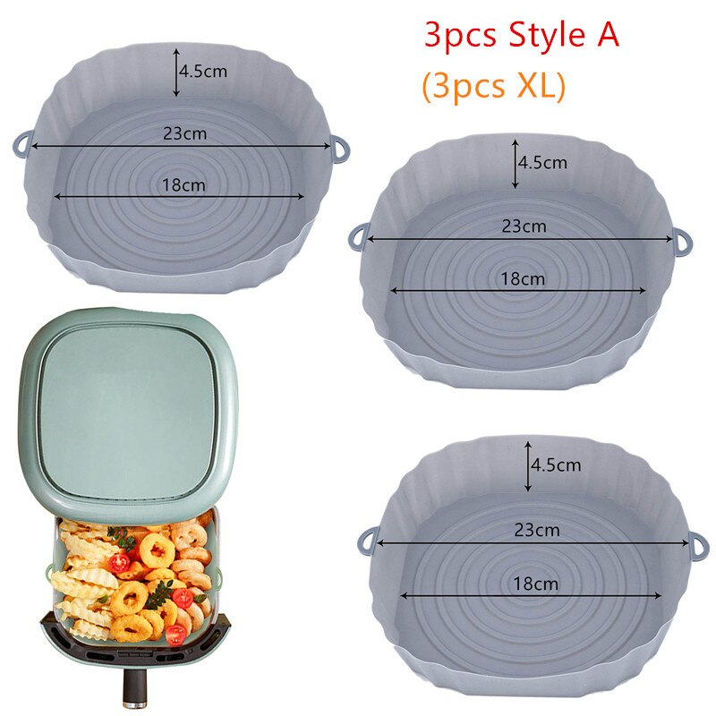 Airfryer Silicone Bast Ca Pan Silicone Mold Airfryer Oven Baking Tray