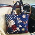 thumbnail image 2 of HaiXin Hub America 250th Anniversary Quilted Tote Shoulder Bag - Commemorative Edition Bag for Holiday Gift, Independence Day, 2 of 7