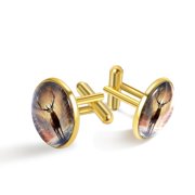 Elk Stylish Stainless Steel Shirt Cufflinks - for Dress Shirts and Suits - Versatile for Any Occasion