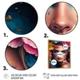 thumbnail image 3 of Designart Floral Sensual Woman Portrait III Floating Frame Wall Art, 3 of 5