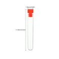 thumbnail image 3 of Clear Plastic Test Tubes for Scientific Experiments 12pcs Clear ABS Test Tubes for Experiment, 3 of 8