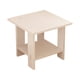 thumbnail image 2 of Mesa auxiliar de madera de doble capa, moderna, multiusos para espacios estrechos. Blanco, 2 of 9