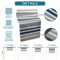 thumbnail image 7 of Table Runners 72 Inches Long Dress Scarves, Navy Blue Grey Stripes Farmhouse Kitchen/Dining Table Runner, Coffee Tablerunners, Simple Striped Lines Minimalist 13x72 Inch, 7 of 7