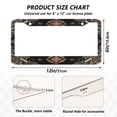 thumbnail image 7 of Aluminum License Plate Frame 2 Pack Car Exterior Accessory Car Tag Holder for Front Rear Plates Cars Decor Abstract Shapes Pattern, 7 of 7