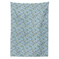 thumbnail image 3 of Ambesonne Garden Tablecloth Rectangular Table Cover, Botanical Design Dots, 52"x70", Blue Grey Sage Green, 3 of 4