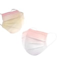 thumbnail image 3 of NETSENG 100pcs Adult Disposable Face Mask Cheek Red Mask Gradient Face Mask 3 Layers Medical Facial Mask, 3 of 5