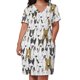 thumbnail image 3 of Vestido holgado con estampado de bull terriers para mujer vestido con bolsillo divertido, 3 of 7