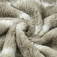 thumbnail image 5 of Home Soft Things Amanda Stripe fauxfur Throw Pillow Covers Set of 2, NO INSERT Taupe Grey, 5 of 7