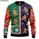 thumbnail image 5 of Suéteres de punto navideños con diseño divertido de hombre de jengibre, comida, regalo divertido de Navidad y Halloween, jerséis para parejas, fiestas, unisex, informales, 3, 5 of 5