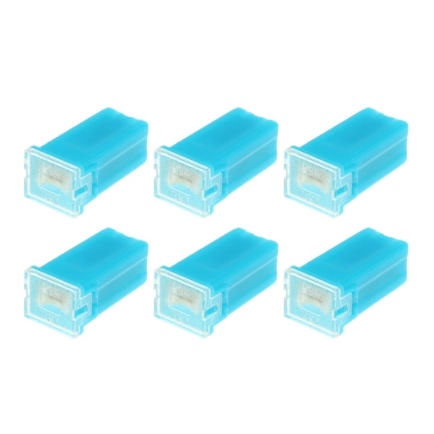 fusibles estándar en forma de caja de 20 amperios, universales para camionetas, coches, SUV, plástico duradero, metal azul